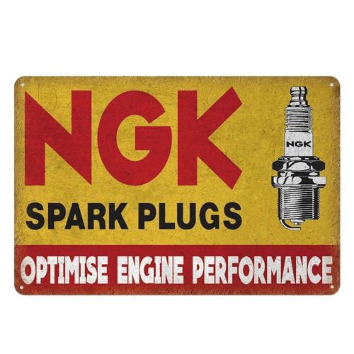 Placa de metal com a inscrição - Spark Plug avaliação e preço